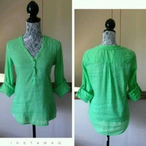 Zara Basic Sz XS 3/4 Sleeve “Melon”